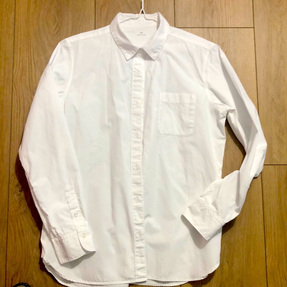 Muji cotton sz M/L. White shirt womens